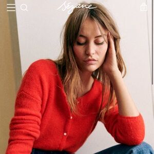 Sezane Gaspard Sweater in Red